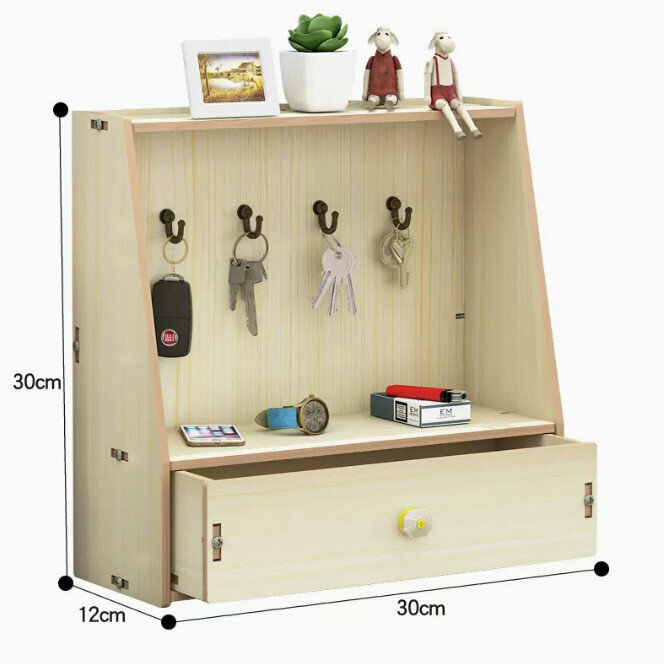 Popular desktop storage rack (desktop model A white maple color)