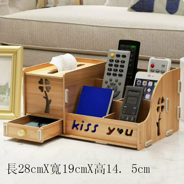 Popular desktop storage box (B3011 walnut color)