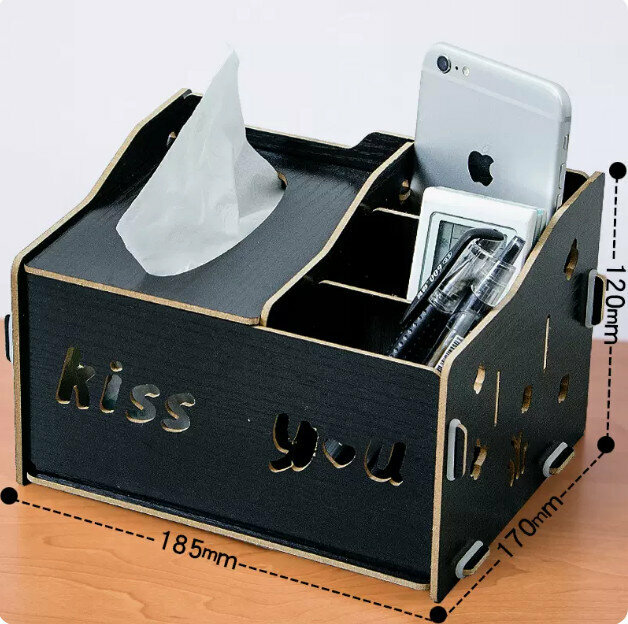 Popular desktop storage box (G68 black oak)