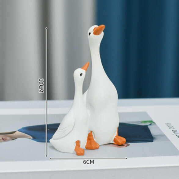 New decorative furnishings [pair of small large white ducks]