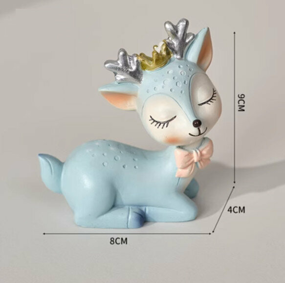 New decorative furnishings [Couple Deer-Elegant Blue]