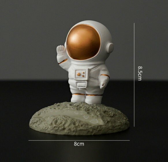 Hotly recommended decorative furnishings [Golden Astronaut Mobile Phone Holder]