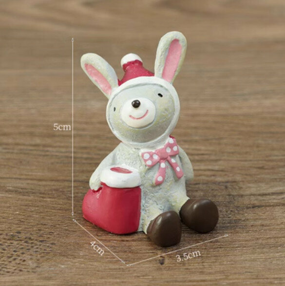 Hotly recommended decorative furnishings [Milk White - Looking up at the Christmas White Rabbit]