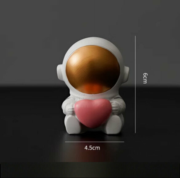 Hotly recommended decorative furnishings [Golden Heart Astronaut-Small]