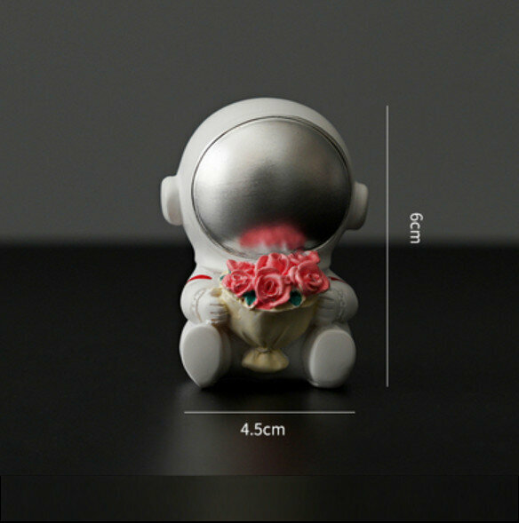 Hotly recommended decorative furnishings [Silver Bouquet Astronaut-Small]