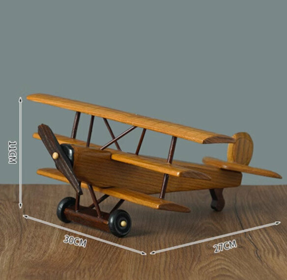 Hotly recommended decorative furnishings [burgundy 3-story airplane]