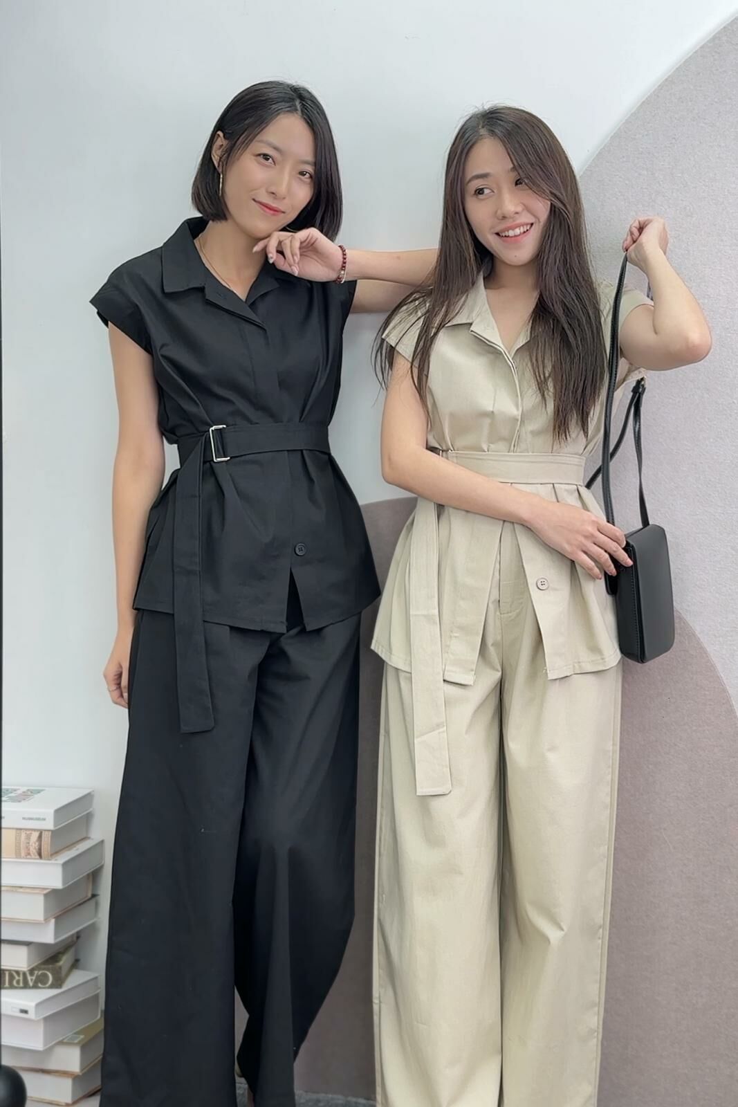 SET#6203 🤍高三吋素麻套裝