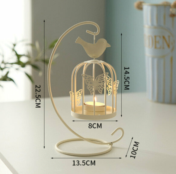 Popular decorative furnishings [white bird candlestick]