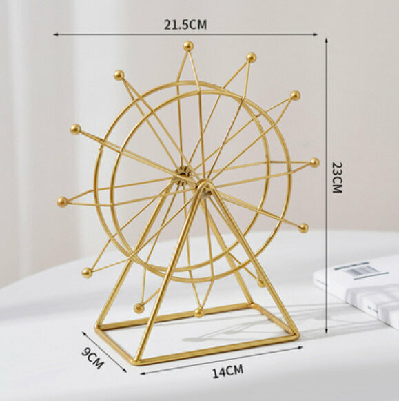 Popular decorative furnishings [Golden Small Ferris Wheel]