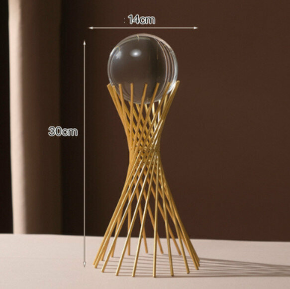 Popular decorative furnishings [small waisted crystal high style]