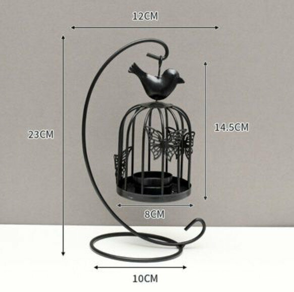 Popular decorative furnishings [Black Bird Candle Holder]