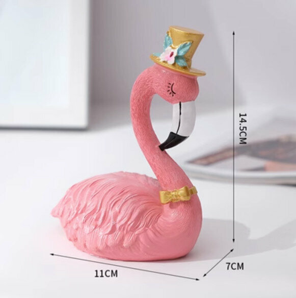Popular decorative ornaments [colorful hat flamingo]