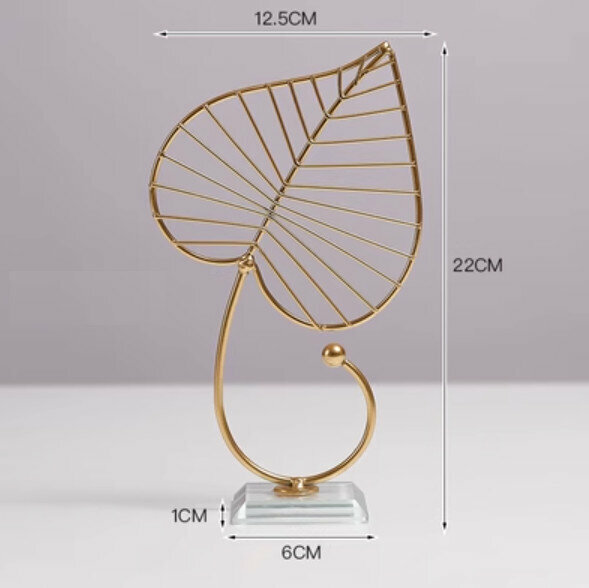 Popular decorative ornaments [big leaf crystal ornaments]