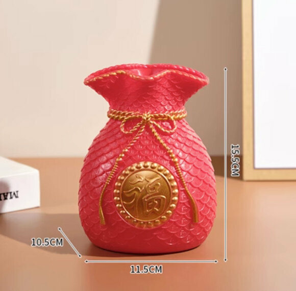 Popular decorative furnishings [red money bag-plastic]