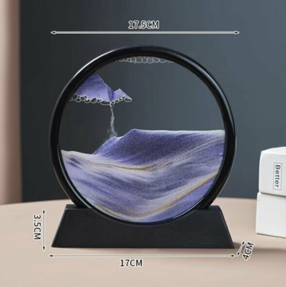 Popular decorative furnishings [Purple 7-inch Quicksand-Round]