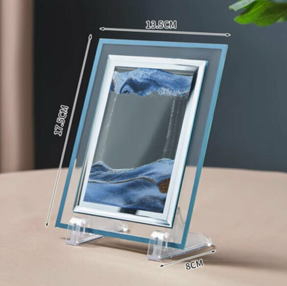 Popular decorative furnishings [Blue 5-inch quicksand-square]