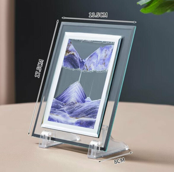 Popular decorative furnishings [Purple 5-inch quicksand-square]