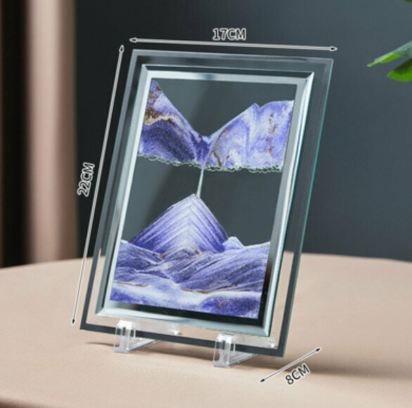 Popular decorative furnishings [Purple 7-inch quicksand-square]