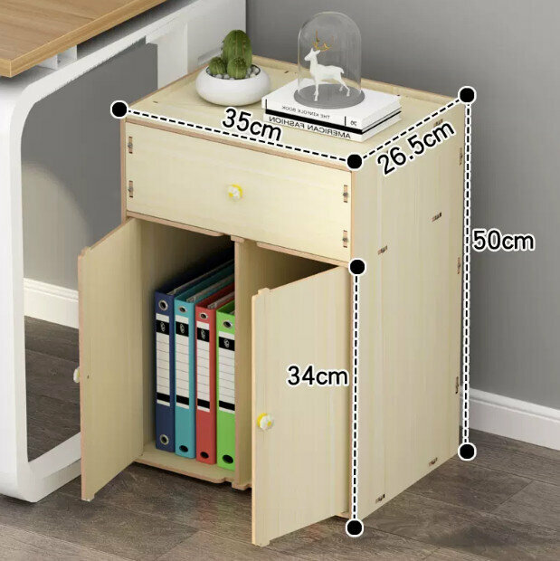 Popular file storage cabinet (white maple color)
