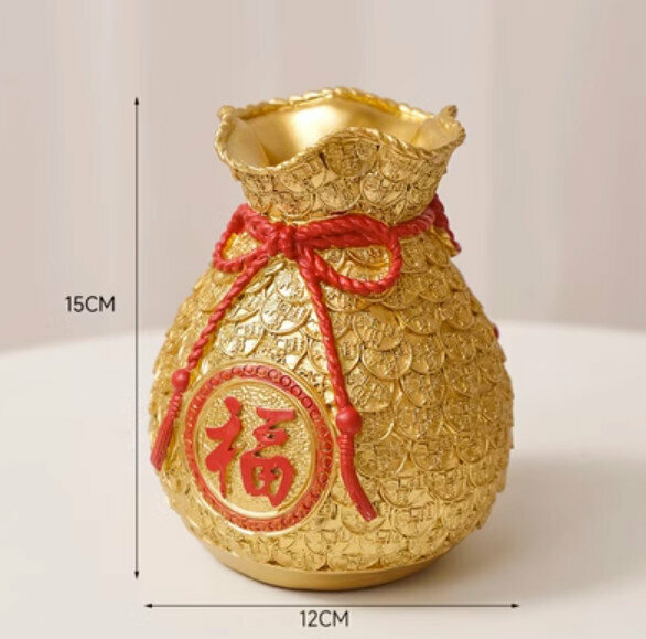 Popular decorative ornaments [money bag-resin]