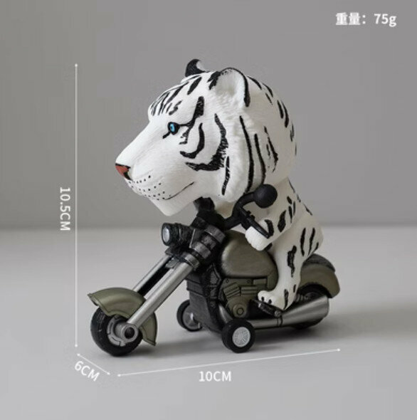 Popular decorative furnishings [White Tiger Motorcycle]