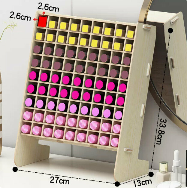 Popular desktop cosmetics storage box makeup box (white maple color)