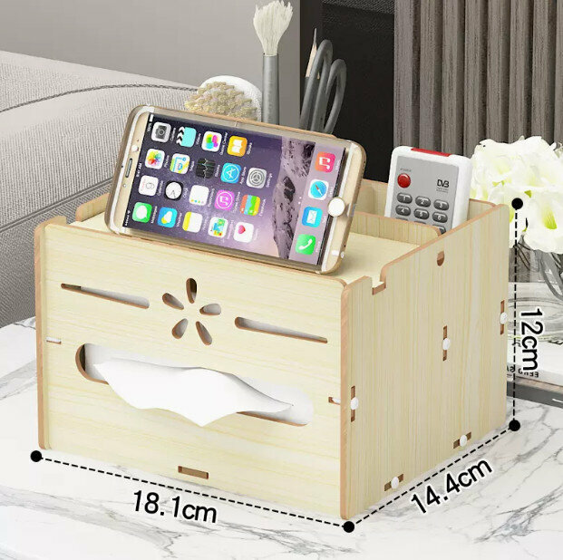 Popular desktop storage (horizontal maple color)