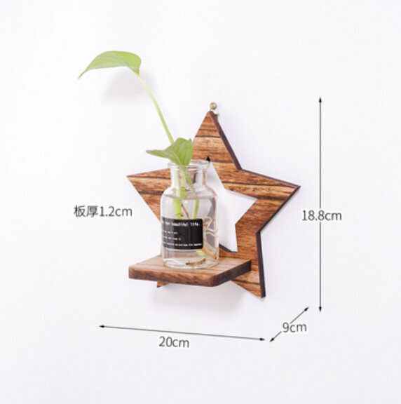 新款水培花瓶擺件【星星款+瓶子】