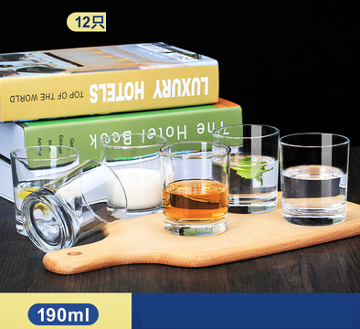 熱賣家用套裝水杯啤酒杯(規格:6只矮圓杯+6只矮圓杯✅套裝）