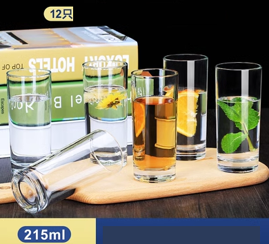 熱賣家用套裝水杯啤酒杯(規格:6只高圓杯+6只高圓杯 套裝）