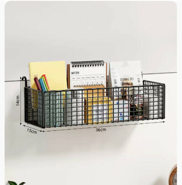 Hot selling wall-mounted storage rack [black large model]