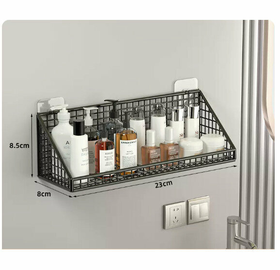 Hot Selling Wall Mounted Storage Rack [Black Large]