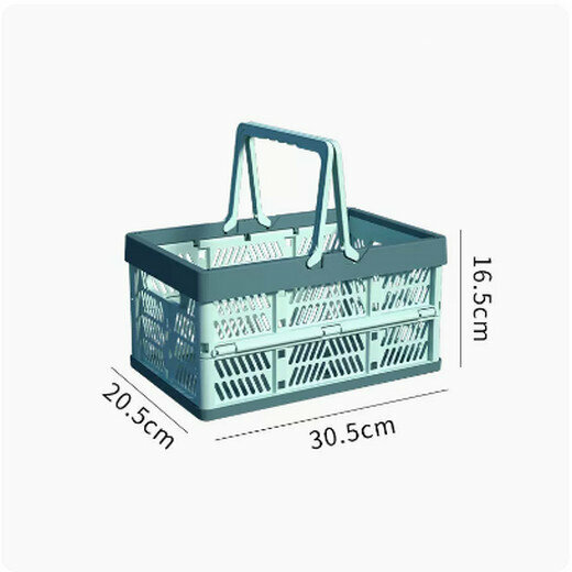 Popular foldable storage basket, shelf, storage rack (small blue size)