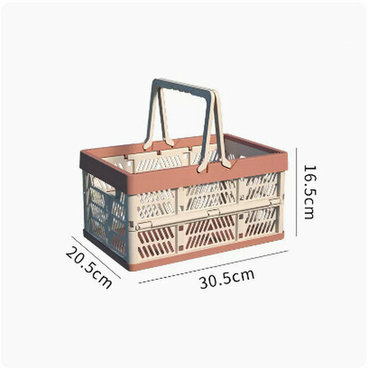 Popular foldable storage basket, shelf, storage rack (red small size)