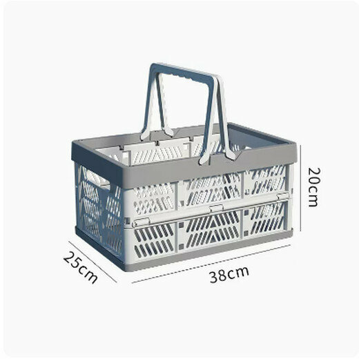 Popular foldable storage basket, shelf, storage rack (white large size)