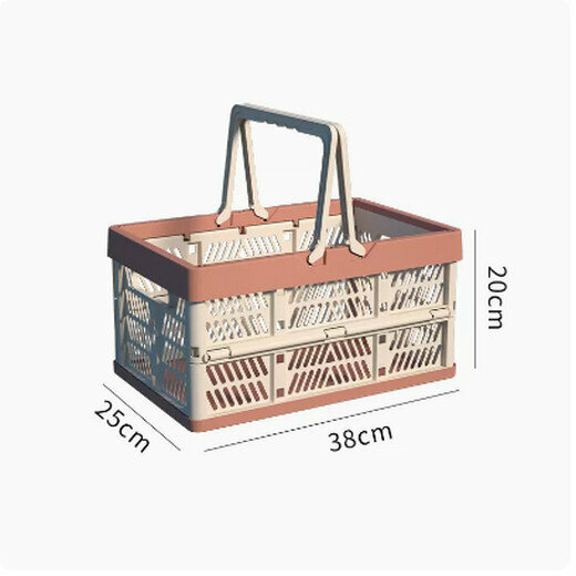 Popular foldable storage basket, shelf, storage rack (large red size)