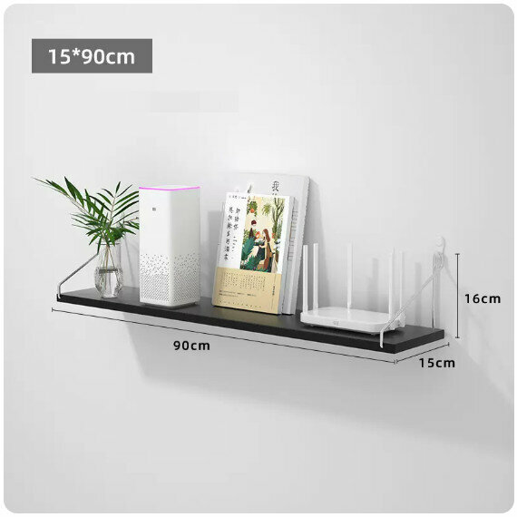 Popular wall-mounted storage rack [black extra large]