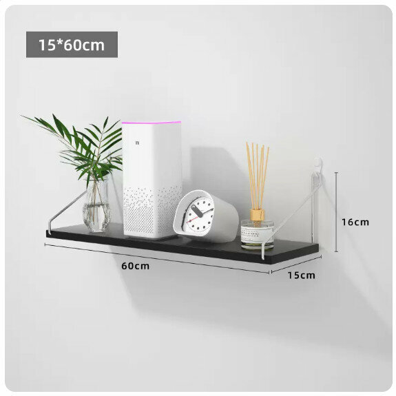 Popular wall-mounted storage rack [black large size]