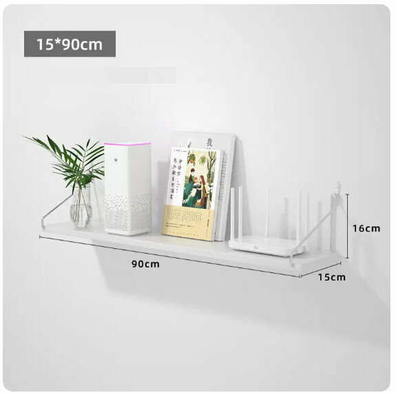 Popular wall-mounted storage rack [white extra large size]