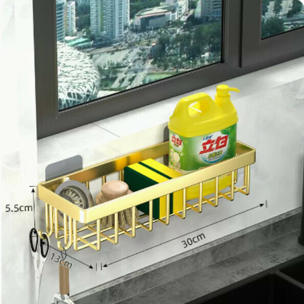 爆款壁掛置物架【金色-陞級款】 