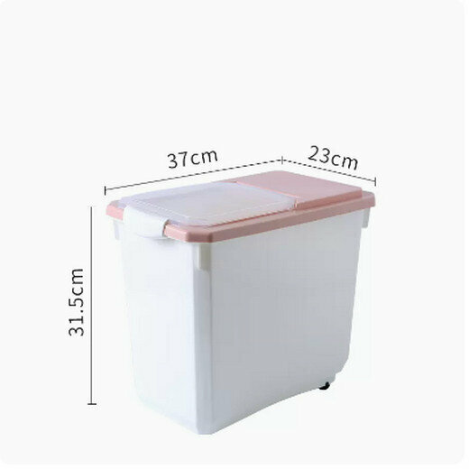 熱推家用廚房裝米桶（粉色-大號15KG）