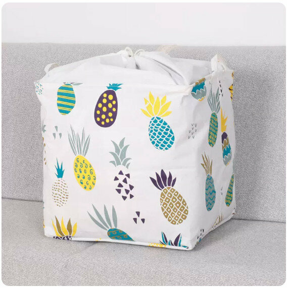New Fabric Storage Basket Storage Basket Dirty Clothes Basket Laundry Basket [Pineapple] [50cm*40cm*48cm]