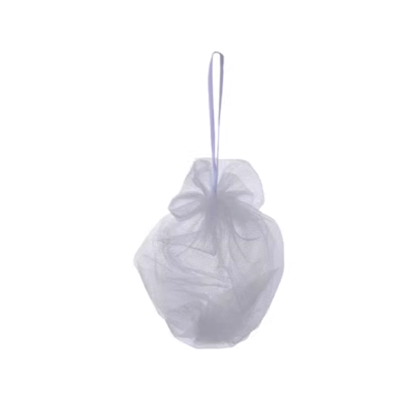 New Bath Mesh Soap Mesh Bag (White [Soap Wrap Style] 1 Pack)