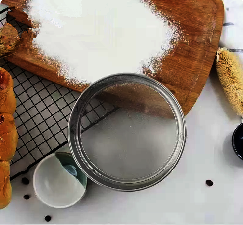 Hot recommendation: 1 piece household stainless steel flour sifter (Miyou) (Specification: 40 mesh-60 mesh) (please contact customer service to confirm the delivery size after placing the order)