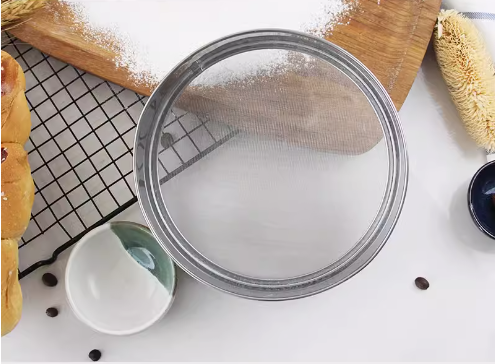 Hot recommendation: 1 piece household stainless steel flour sifter (60 mesh) (Specifications: small - extra large) (please contact customer service to confirm the delivery size after placing the order)