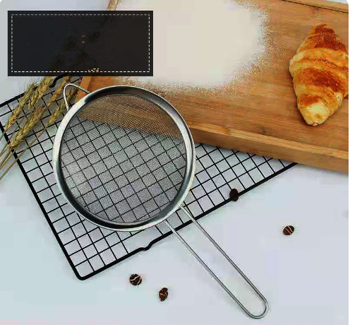 Hot push handle flour sifter (specifications: diameter 14CM* length 33CM* depth 5CM)