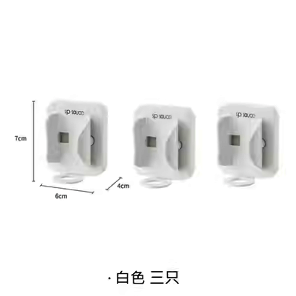 Hot-recommended hole-free wall-mounted dental equipment rack (white [3 pieces])