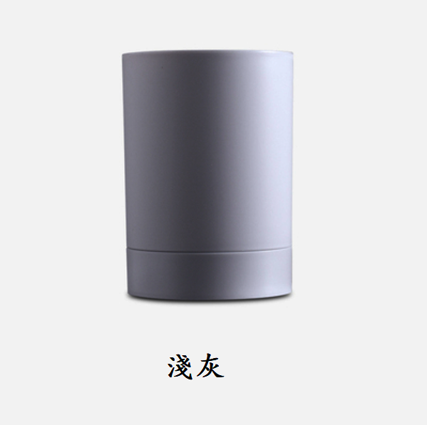 熱推免打孔壁掛牙刷收納架（淺灰）