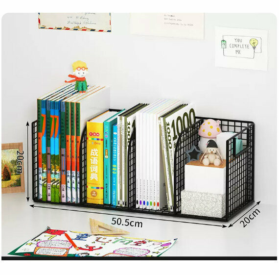 Popular storage rack [black four grids]