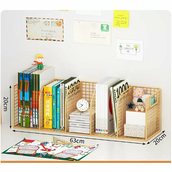 Popular storage rack [golden five grids]